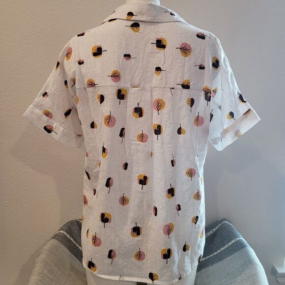 HAILEY&CO. Collared Short Sleeve Blouse - Picture 6 of 9